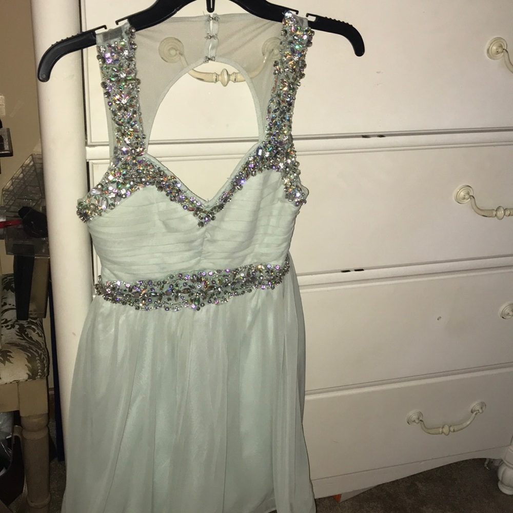 Light Teal Mini Dress